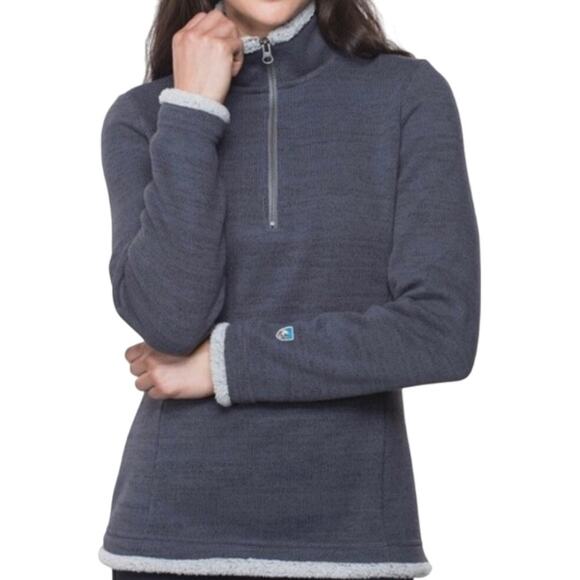 KUHL ALASKA 1/4 ZIP JACKET SHEARLING PULLOVER XSmall - Picture 1 of 5